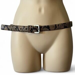 Kohl's Natural Snake Print Belt